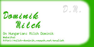 dominik milch business card